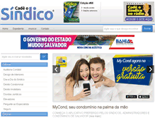 Tablet Screenshot of cadeosindico.com.br